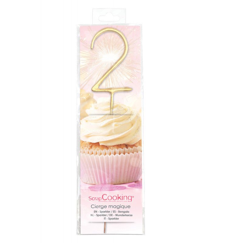 Cierge magique chiffre 9 XXL | Scrapcooking - Vue 9