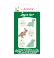 Décoration en sucre dinosaure x6 | Scrapcooking - Vue 1