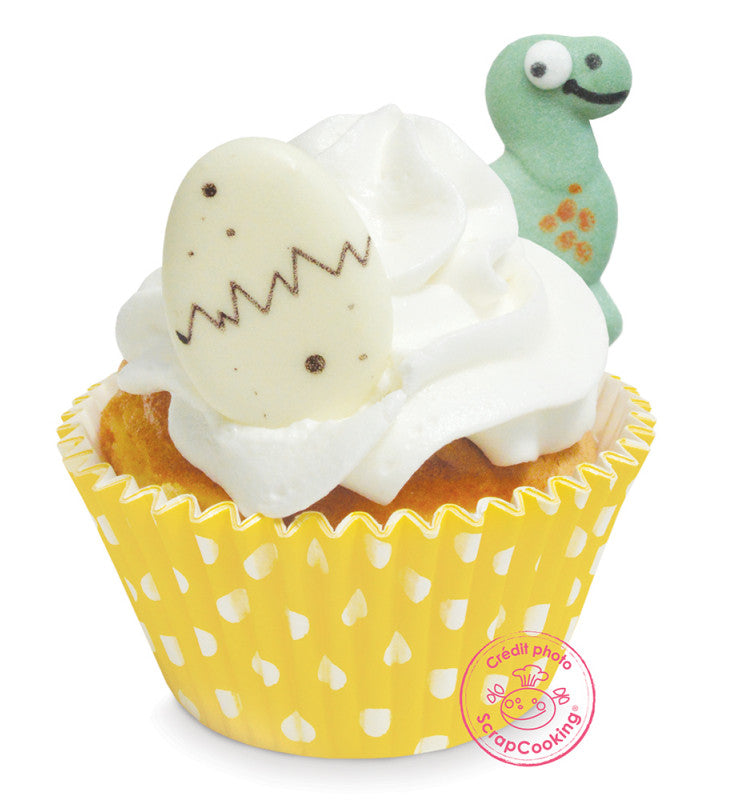 Décoration en sucre dinosaure x6 | Scrapcooking - Vue 2
