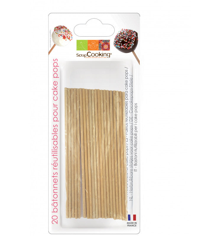Bâtonnets pour cake pops x20 | Scrapcooking