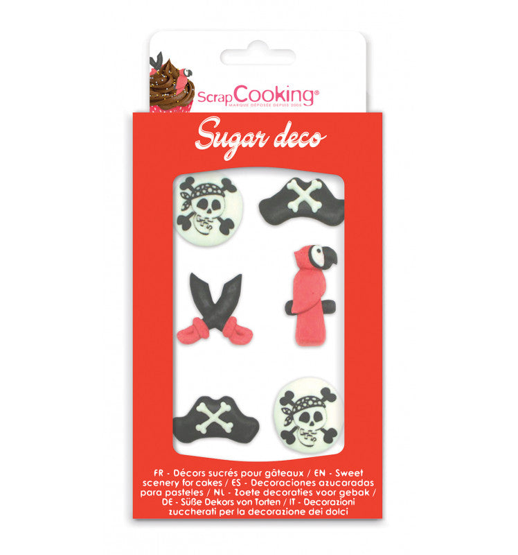 Décor en sucre Pirate pour gâteau | Scrapcooking