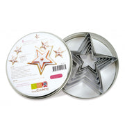 Emporte-pièces étoiles inox set de 5 | Scrapcooking