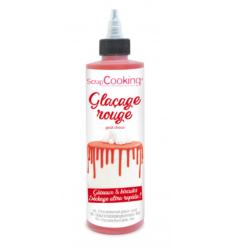 Glaçage chocolat rouge prêt à l'emploi | Scrapcooking - Vue 1