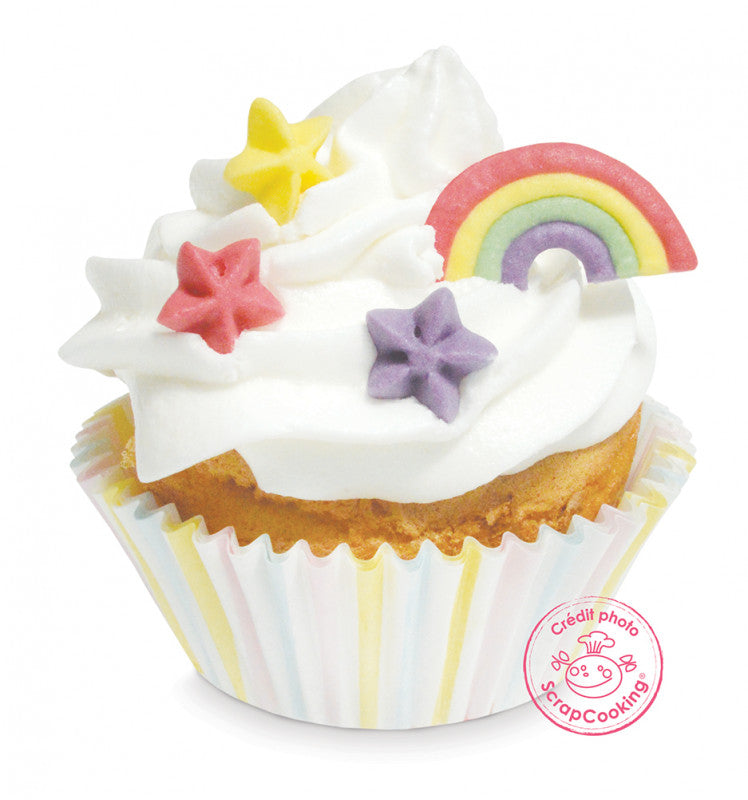 Décor en sucre Rainbow pour gâteau | Scrapcooking - Vue 2