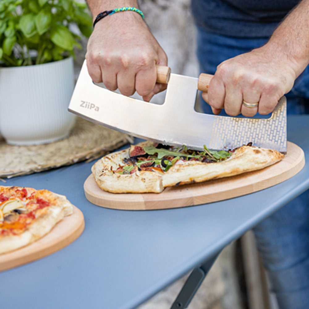 Coupe-pizza Pozzello en situation | Ziipa