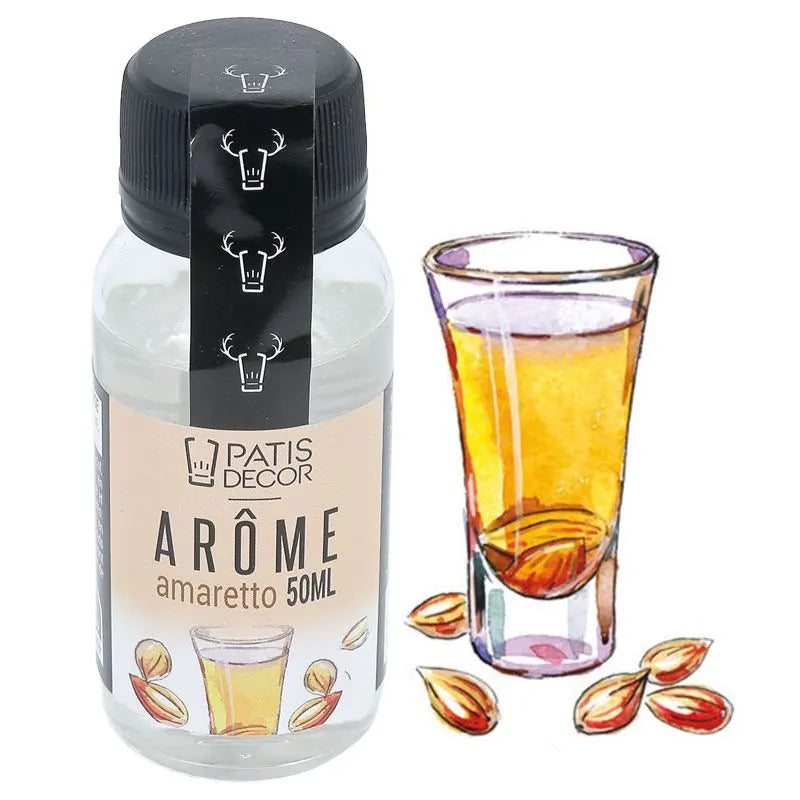 Arôme naturel amaretto sans alcool 50 ml | PATISDECOR
