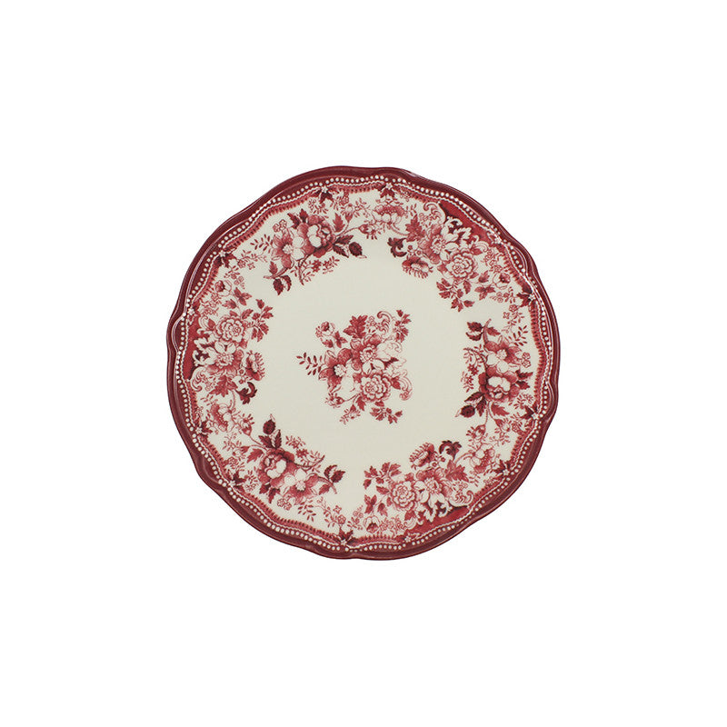 Assiette plate Faustine 26cm rose | Nova Styl