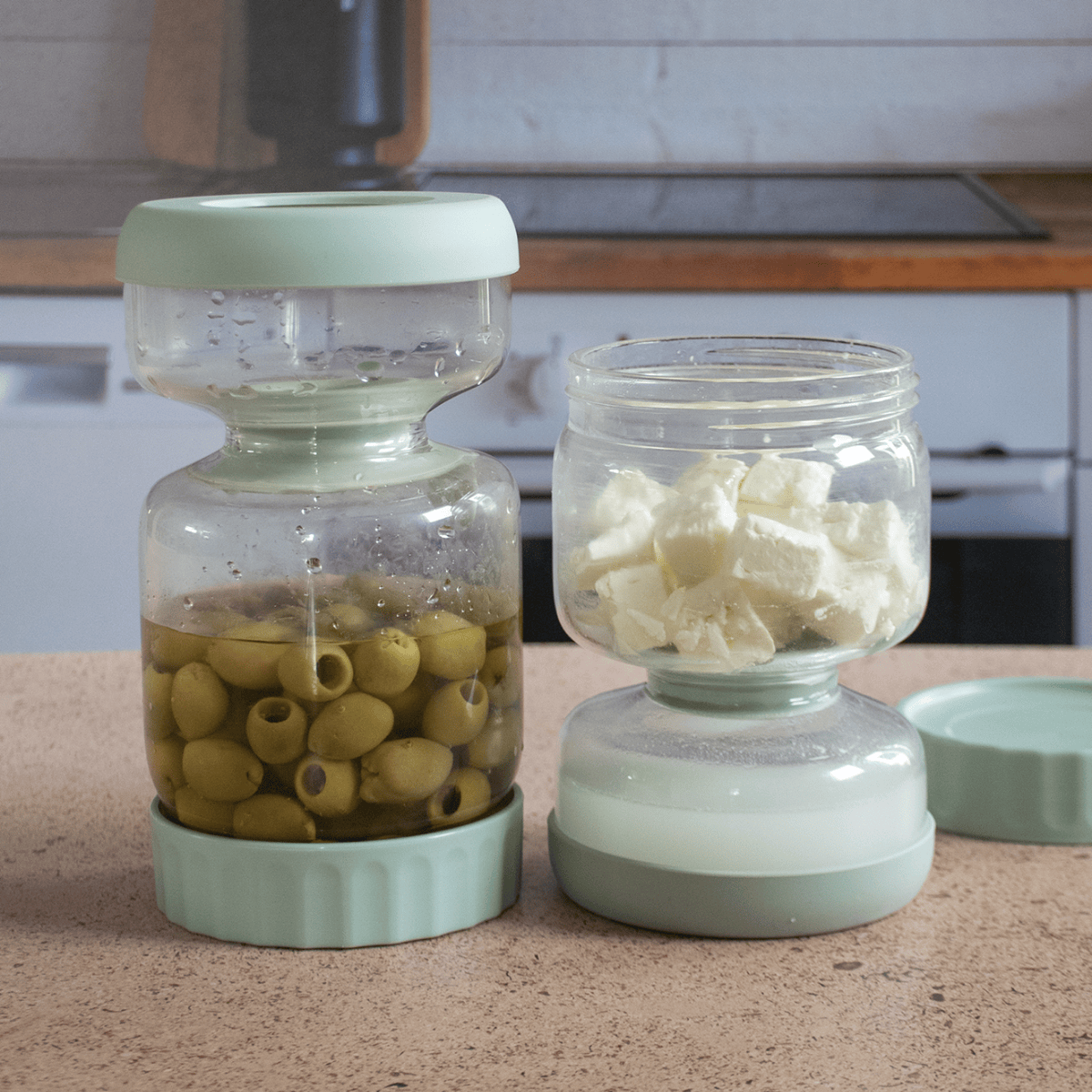 Bocal à cornichons en verre 900 ml | PEBBLY