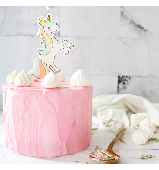 Bougie XXL Licorne d'anniversaire | Scrapcooking - vue 2
