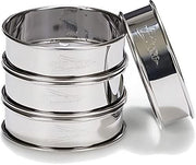Cercles à tartelette en inox x4 | Bracconi