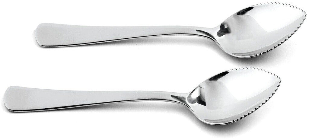 Lot de 2 cuillères à pamplemousse dentées | Bracconi