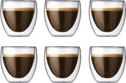 Lot de 6 verres double paroi Pavina | Bracconi