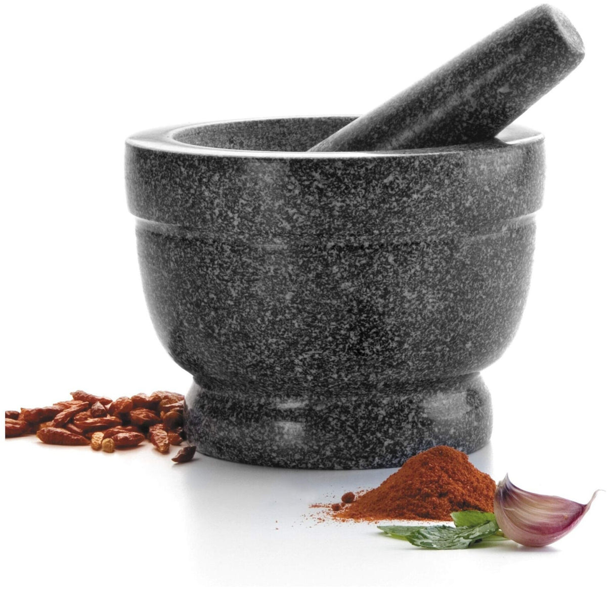 Mortier et pilon en granit naturel 16 cm | Bracconi