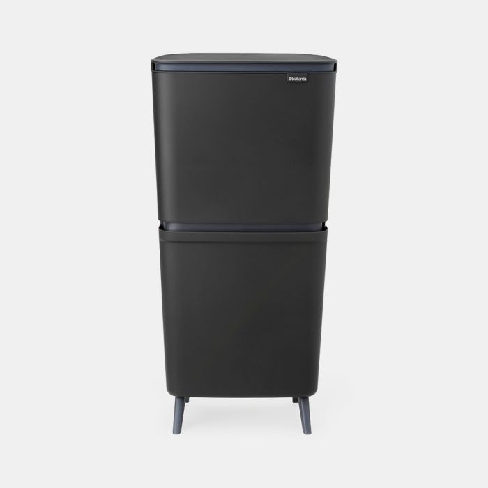 Poubelle de tri SortUp Hi 20+25L gris foncé | Bracconi