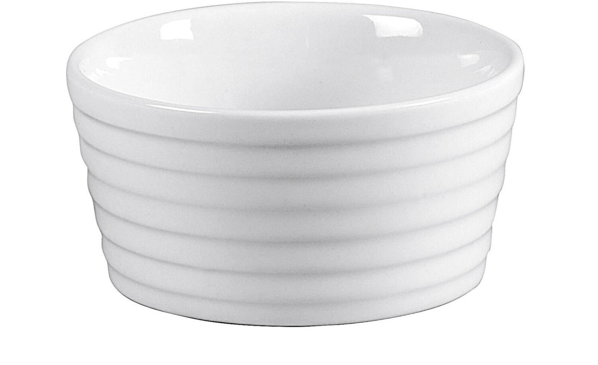 Ramequin rond en porcelaine blanche 9 cm | Bracconi