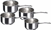 Série de 4 casseroles Chef en inox 18/10 | Bracconi