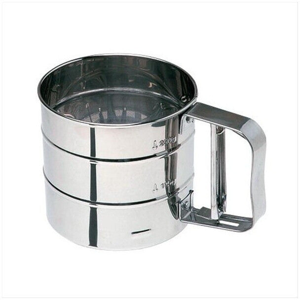 Tamis mécanique à farine en inox 50 cl | Bracconi
