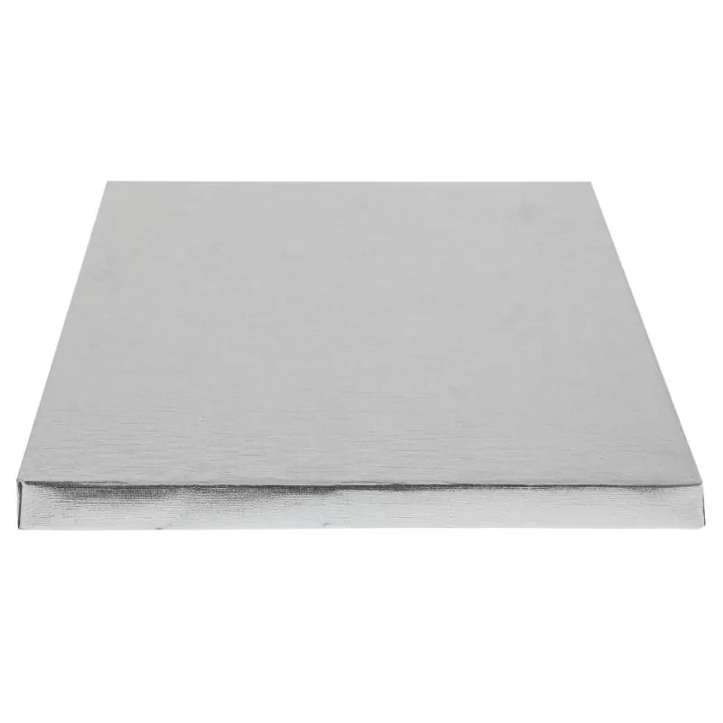 Cake drum carré argent 45x45cm | Patisdecor