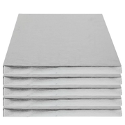 Support à gâteau carré carton argenté | PATISDECOR