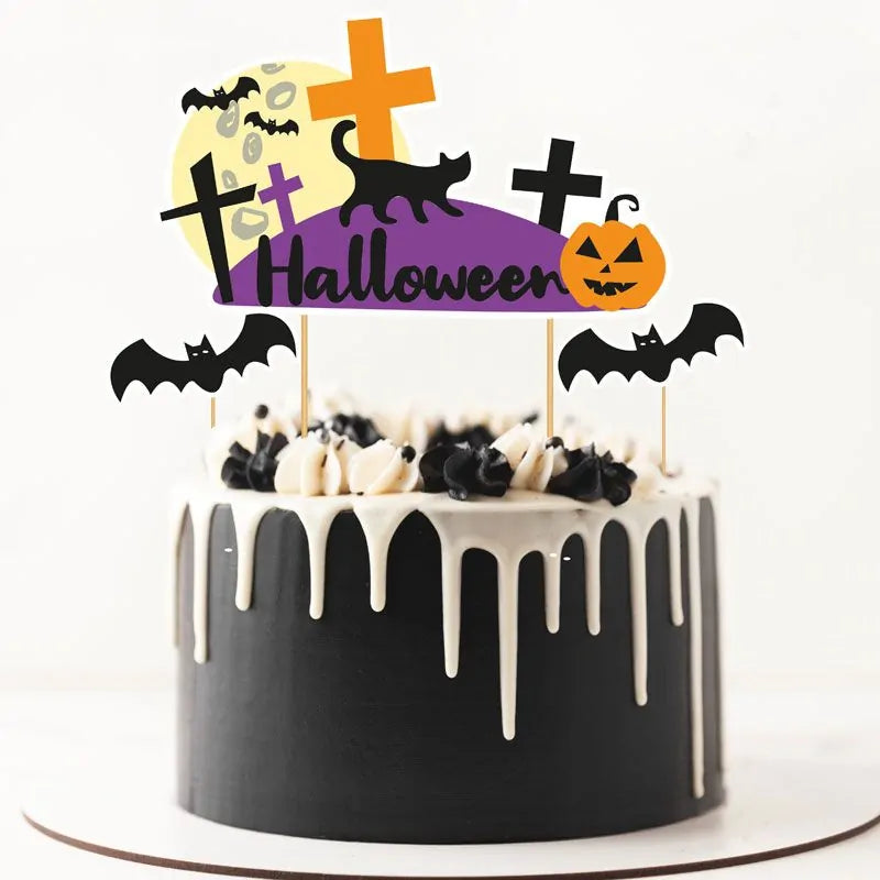 Cake toppers d'Halloween assortis x3 | PATISDECOR
