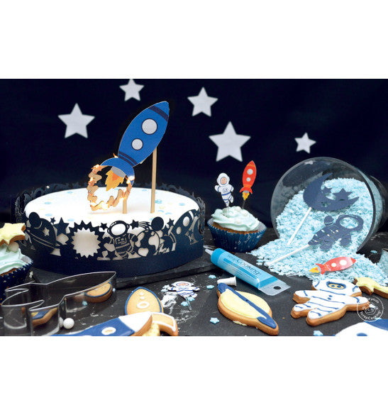 Cake topper LED Fusée lumineuse | Scrapcooking - vue 2