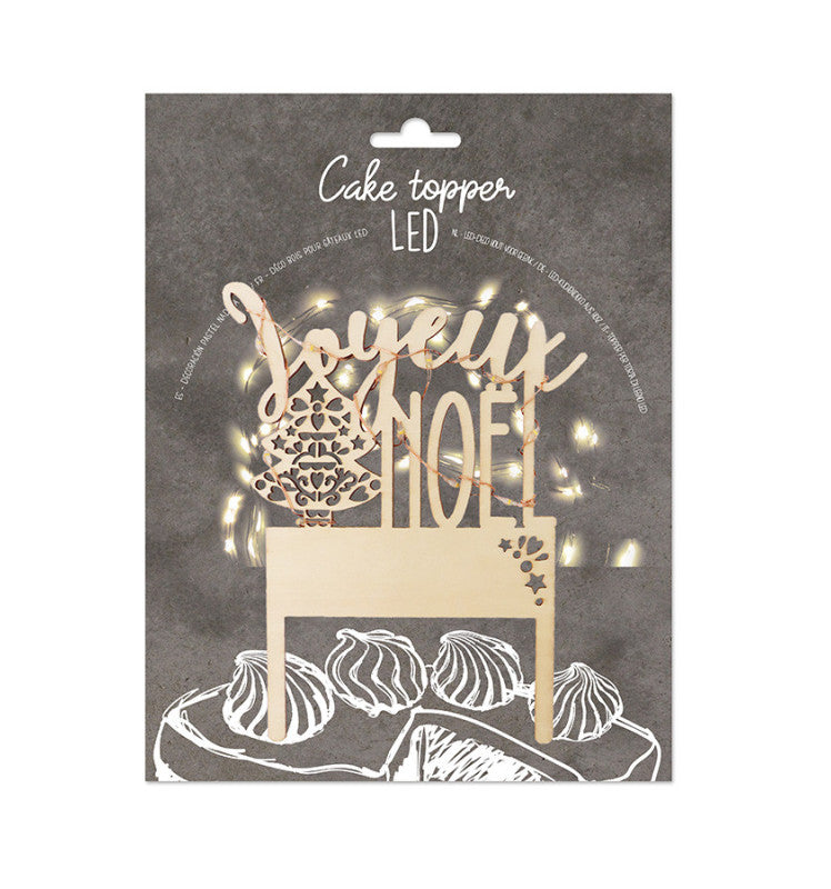 Cake topper LED Joyeux Noël | Scrapcooking