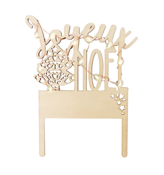 Cake Topper Couronne de Noël | Scrapcooking - vue 2