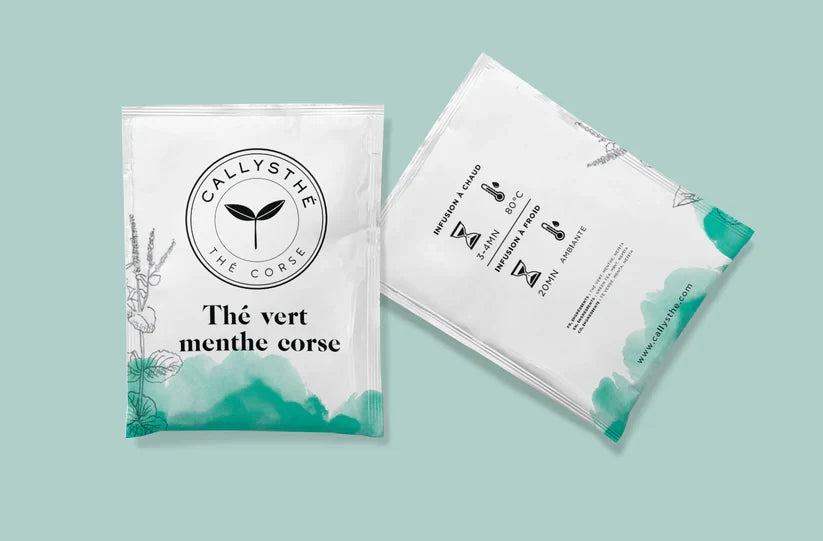 Thé vert menthe corse 20 sachets | Callysthe - vue 1