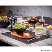 Set de table 4 pièces noir/marron 46x33cm | BITZ