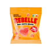 Bonbons cœurs de pêche moelleux bio 100 g | Rebelle