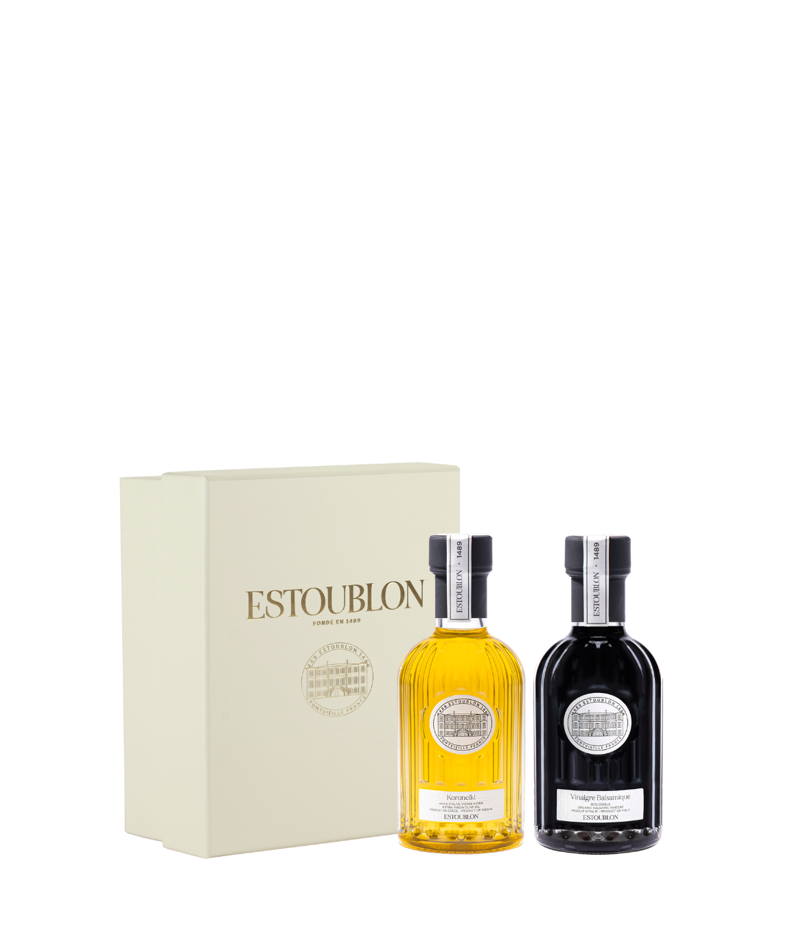 Mini set huile d'olive et vinaigre bio | Estoublon