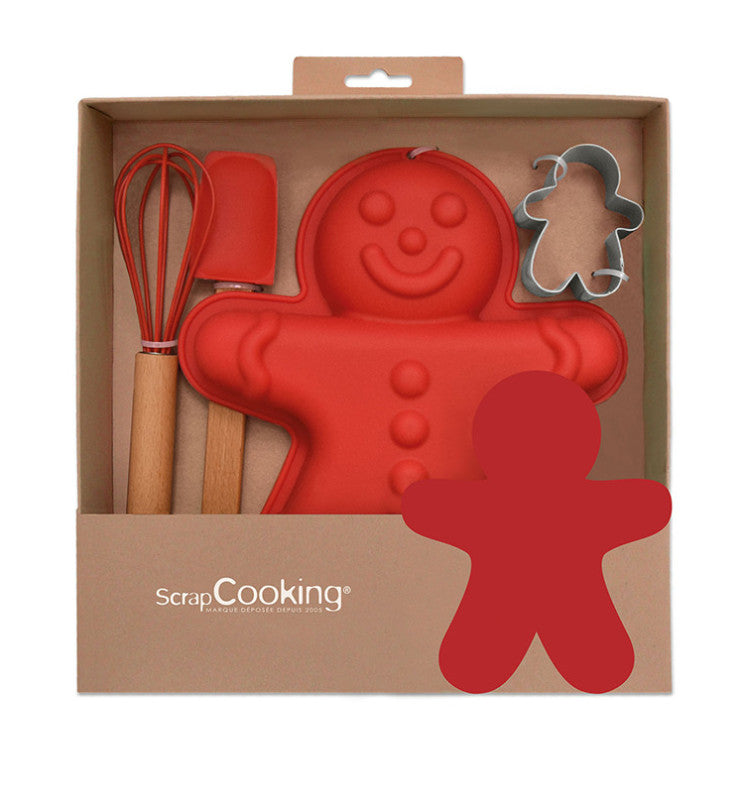 Coffret ustensiles Bonhomme pain d'épices | Scrapcooking - vue 1