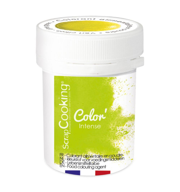Colorant en poudre vert citron 5g | Scrapcooking