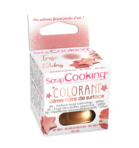 Colorant de surface rubis 5g | Scrapcooking - Vue 1