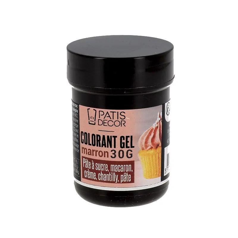 Colorant alimentaire gel marron chocolat 20 g | PATISDECOR