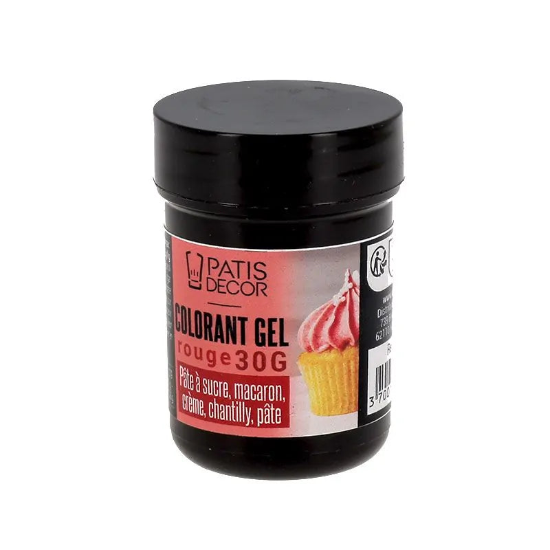 Colorant alimentaire gel rouge éclatant 20 g | PATISDECOR