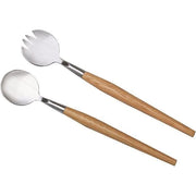 Couverts à salade 24 cm chêne | FH Group