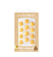 Décoration étoiles dorées en pâte d'amande | Scrapcooking - vue 1