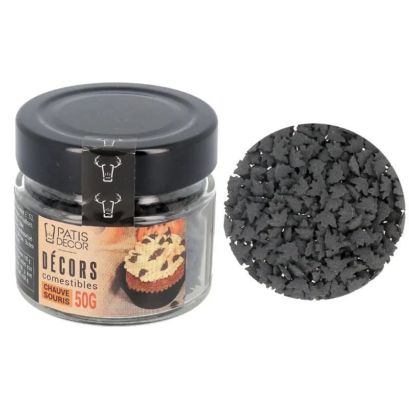 Décors en sucre Chauves-souris noires | PATISDECOR