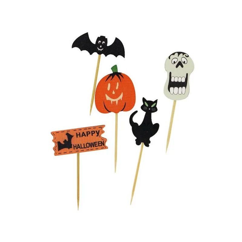 Piques décoratives pour Halloween x10 | PATISDECOR
