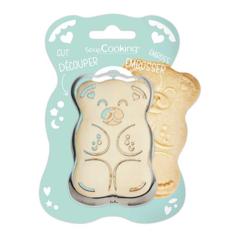 Découpoir et embosseur ourson | Scrapcooking