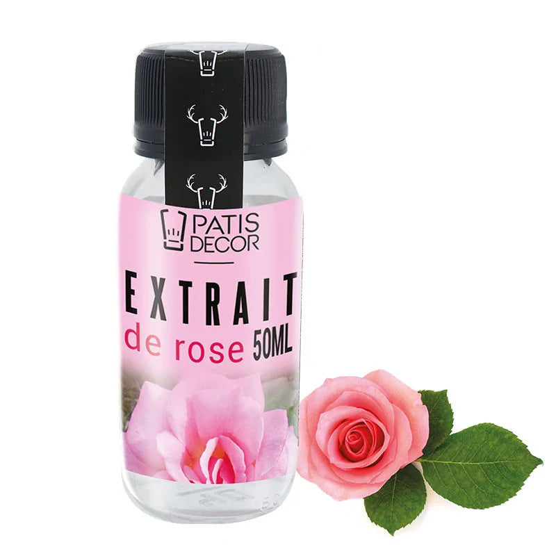 Extrait naturel de rose liquide 50 ml | PATISDECOR