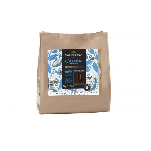 Chocolat Caraïbe 66% 250g | VALRHONA - Vue 2