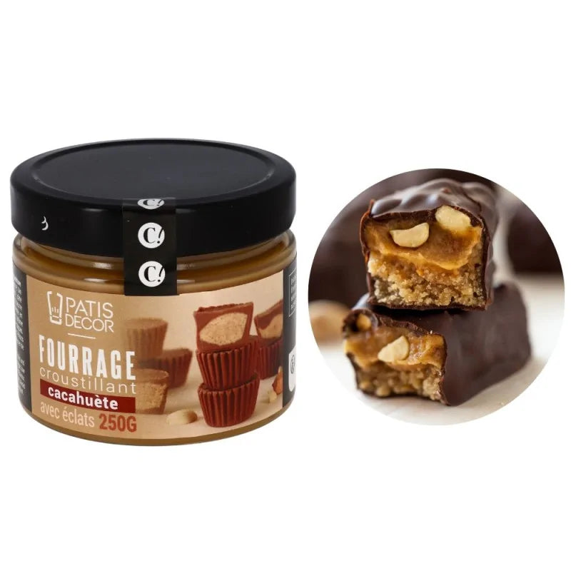 Fourrage croustillant cacahuète éclats 1 kg | PATISDECOR