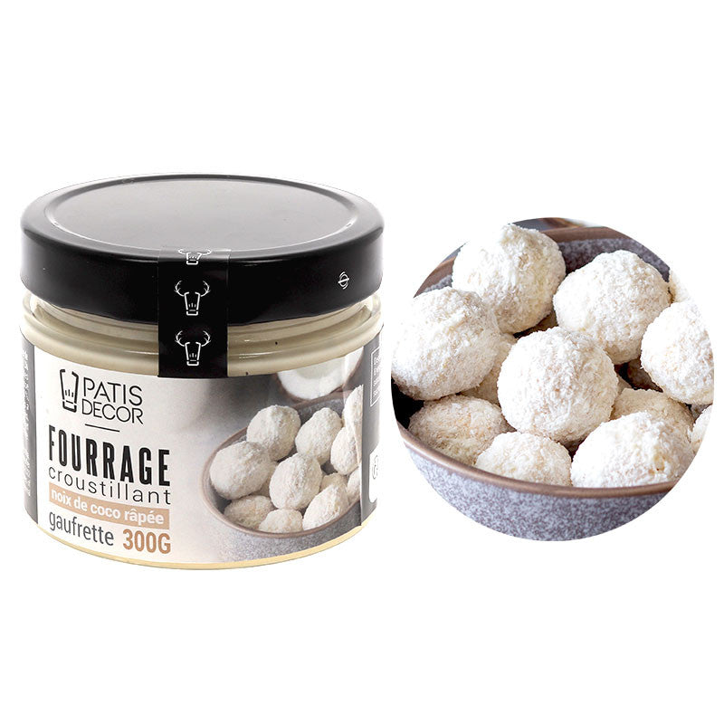 Fourrage croustillant coco gaufrette 300g | Patisdecor