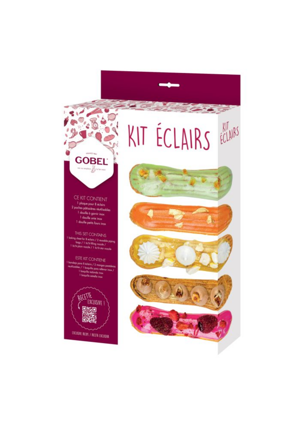 Kit de pâtisserie pour éclairs | Gobel - vue 1