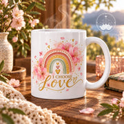 Mug L'Amour avec un Grand A Rayures | Emmanuel Creation