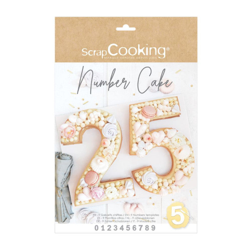 Kit de gabarits chiffres pour Number Cake | ScrapCooking