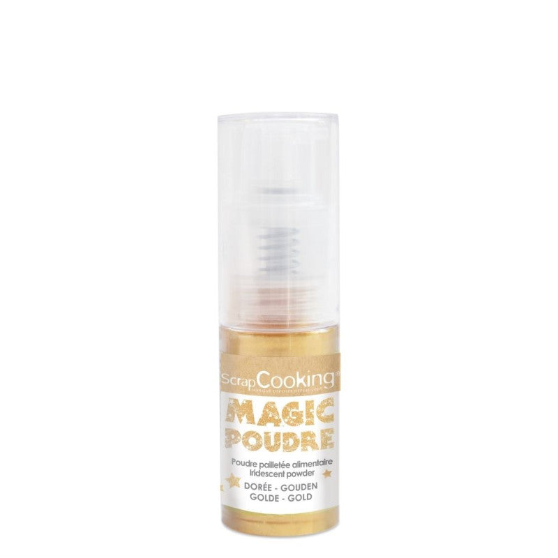 Poudre scintillante Magic dorée 7g | Scrapcooking