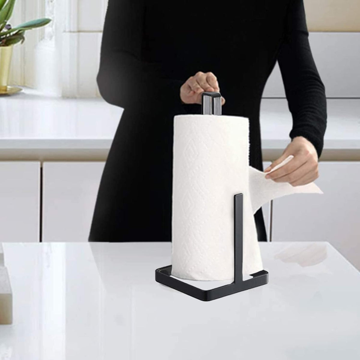 Porte-rouleau essuie-tout noir design | BLIM PLUS